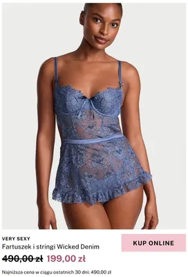 Fartuszek i stringi Wicked Denim Victoria's Secret promocja w Victoria's Secret