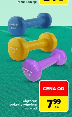 Ciężarek pokryty winylem Hms promocja w Carrefour
