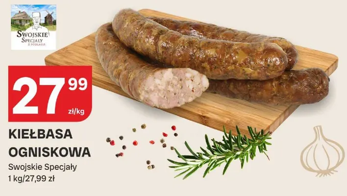 Kiełbasa ogniskowa Swojskie Specjały promocja w Chorten