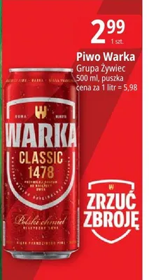 Piwo Warka promocja w Leclerc