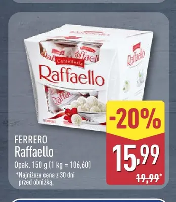 Praliny Raffaello Ferrero promocja w Aldi