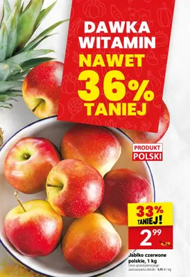 Jabłka czerwone polskie promocja w Twój Market