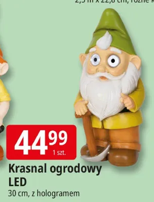 Krasnal ogrodowy LED Leclerc promocja w Leclerc