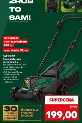 Kosiarka akumulatorowa Parkside promocja w Kaufland