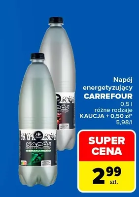 Napój energetyzujący Carrefour promocja w Carrefour Market