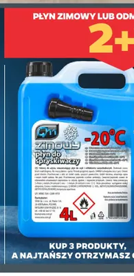 Płyn zimowy do spryskiwaczy -20°C Q11 promocja w Netto