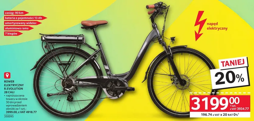 Rower elektryczny Devotion 28 cali promocja w Selgros