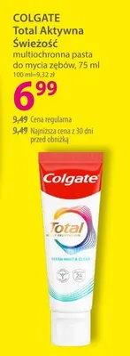 Multiochronna pasta do mycia zębów COLGATE Total Aktywna Świeżość promocja w Hebe
