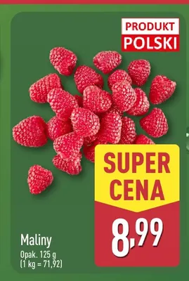 Maliny polskie promocja w Aldi