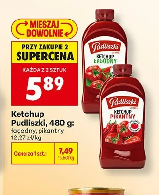 Ketchup pikantny Pudliszki promocja w Biedronka
