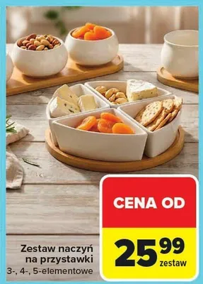Zestaw naczyń na przystawki 3-, 4-, 5-elementowe promocja w Carrefour Market
