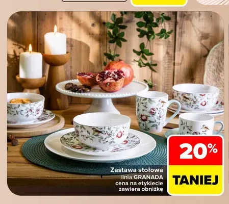 Zastawa stołowa linia Granada promocja w Carrefour
