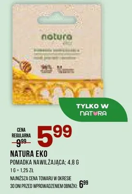 Pomadka nawilżająca promocja w Drogerie Natura