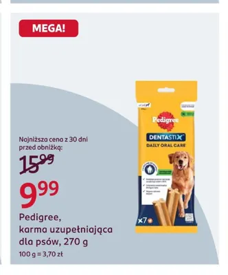 Karma uzupełniająca dla psów Pedigree promocja w Rossmann
