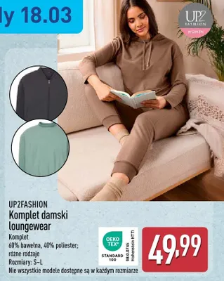 Komplet damski loungewear promocja w Aldi