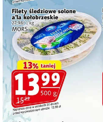 Filety śledziowe solone a'la kołobrzeskie Mors promocja w Prim Market