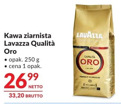 Kawa ziarnista Lavazza Qualità Oro promocja w Makro
