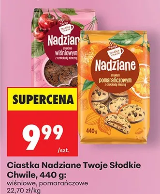 Ciastka Nadziane Twoje Słodkie Chwile wiśniowe promocja w Biedronka