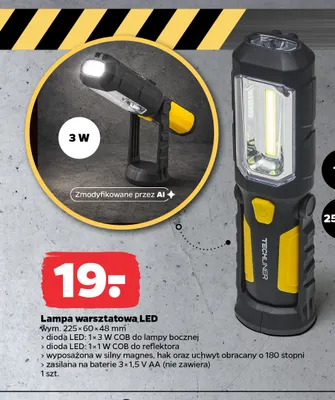 Lampa warsztatowa LED Techliner promocja w Netto