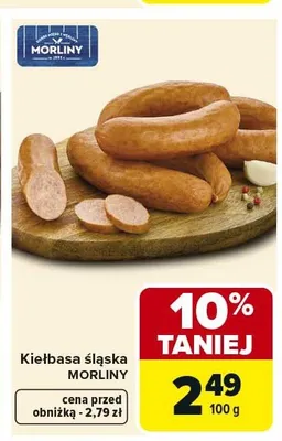 Kiełbasa śląska MORLINY promocja w Carrefour