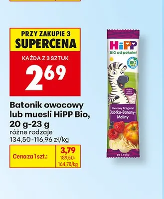 Batonik muesli HiPP Bio promocja w Biedronka