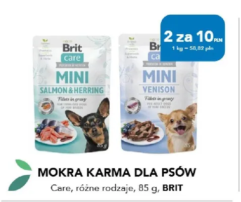 Mokra karma dla psów Brit Care Mini Salmon & Herring promocja w Aquael zoo