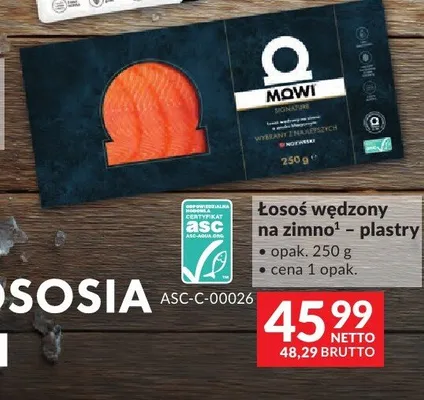 Łosoś wędzony na zimno – plastry Mowi promocja w Makro