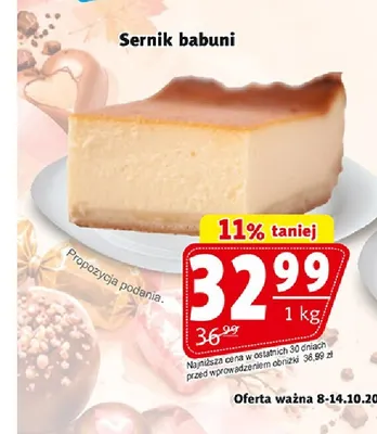Sernik babuni Kraina Ciast promocja w Prim Market