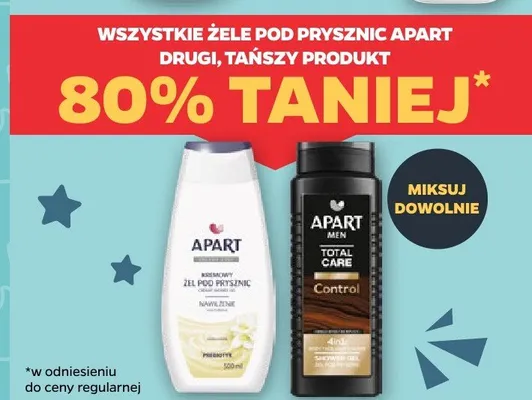 Żel pod prysznic Apart promocja w Netto