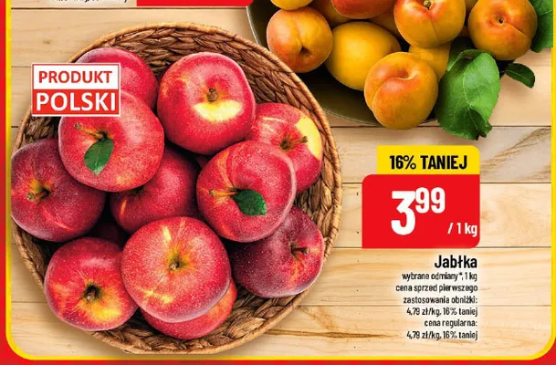 Jabłka polskie promocja w POLOmarket