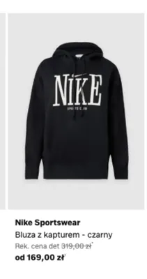 Bluza z kapturem Nike Sportswear - czarny promocja w Lounge by Zalando
