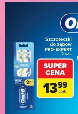 Szczoteczki do zębów Oral-B Pro-Expert 2-pak promocja w Carrefour