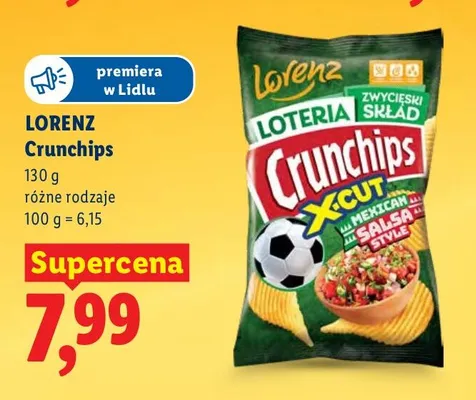 Chipsy Crunchips promocja w Lidl
