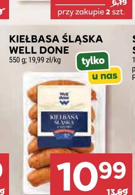 Kiełbasa śląska Well Done promocja w Stokrotka