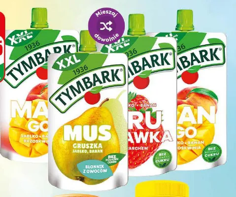 Mus Tymbark Truskawka promocja w Dino