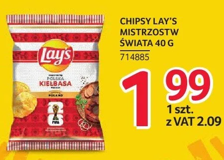 Chipsy Lay's Mistrzostw Świata Polska Kiełbasa promocja w Selgros