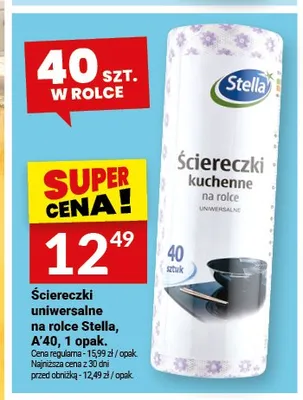Ściereczki uniwersalne na rolce Stella promocja w Twój Market