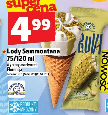 Lody Sammontana promocja w TOPAZ
