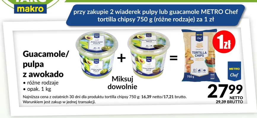 Tortilla chipsy METRO Chef promocja w Makro
