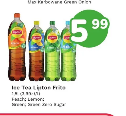 Ice Tea Lipton Peach promocja w Limonka