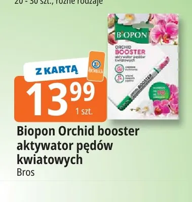 Aktywator pędów kwiatowych Biopon Orchid booster promocja w Leclerc