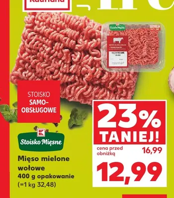 Mięso mielone wołowe Stoisko Mięsne promocja w Kaufland