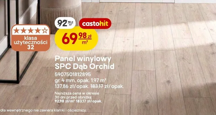 Panel winylowy SPC Dąb Orchid promocja w Castorama
