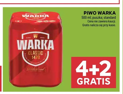Piwo Warka promocja w Stokrotka