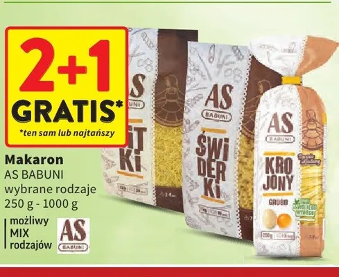 Makaron As Babuni Krojony promocja w Intermarche