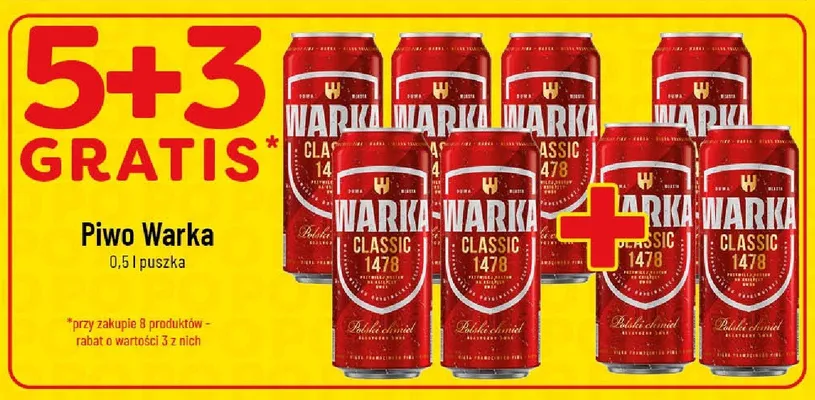 Piwo Warka Classic promocja w POLOmarket