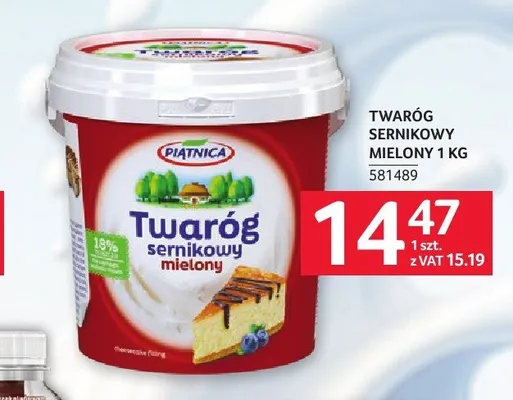 Twaróg sernikowy mielony Piątnica promocja w Selgros