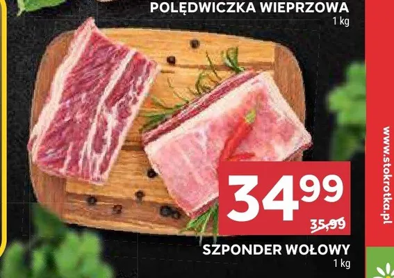 Szponder wołowy promocja w Stokrotka