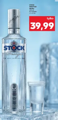 Wódka Stock Prestige 40% alk. promocja w Kaufland