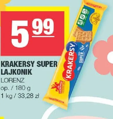 Krakersy super lajkonik promocja w SPAR